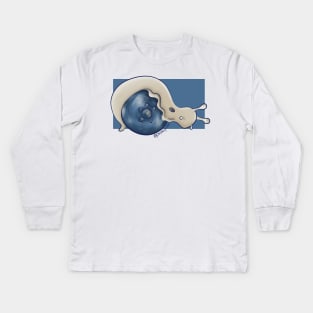 Blueberry Slug 1 Kids Long Sleeve T-Shirt